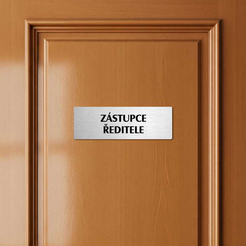 Zástupce ředitele, 240x79mm, stříbrná popiska 